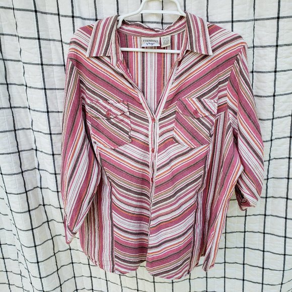 Essentials by Maggie button down shirt - Picture 1 of 5